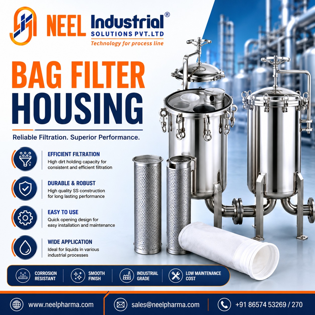 bag filter housing